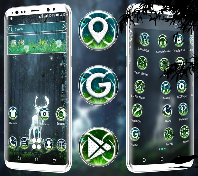 Magical Deer Launcher Theme - Image screenshot of android app
