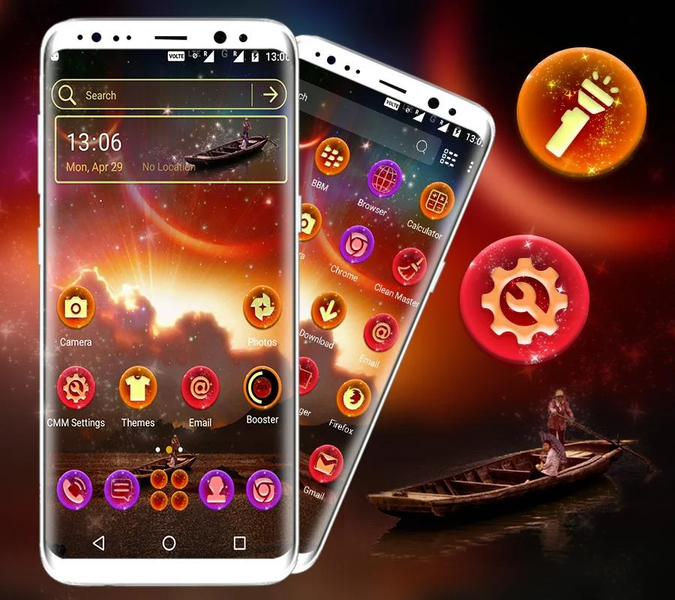 Nebula Launcher Theme - عکس برنامه موبایلی اندروید