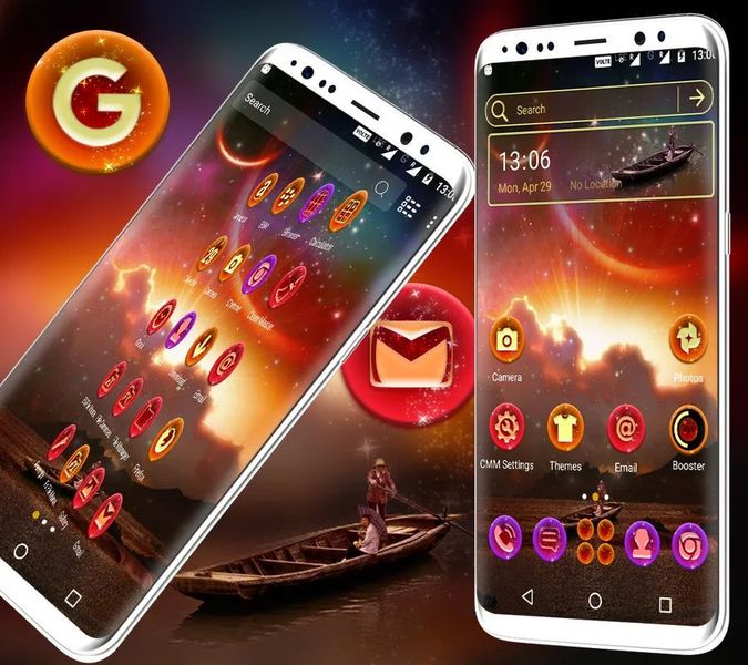 Nebula Launcher Theme - عکس برنامه موبایلی اندروید