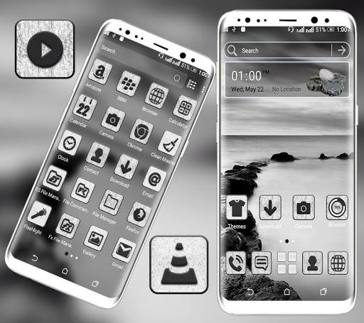 Sea Stone Monochrome Launcher - عکس برنامه موبایلی اندروید