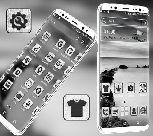 Sea Stone Monochrome Launcher - عکس برنامه موبایلی اندروید