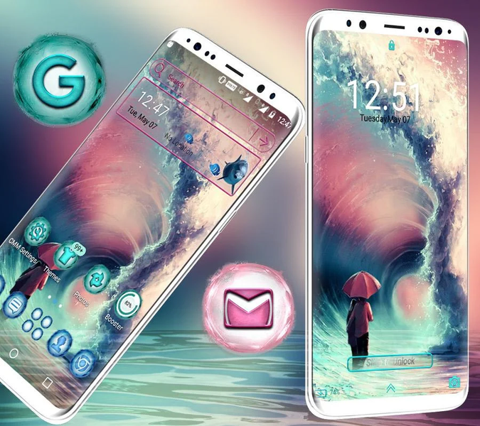 Sea Wave Launcher Theme - عکس برنامه موبایلی اندروید