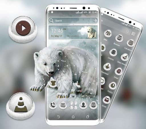 Snow Bear Launcher Theme - عکس برنامه موبایلی اندروید