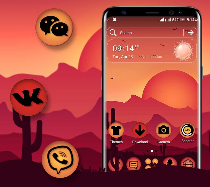 Sunrise Painting Theme - عکس برنامه موبایلی اندروید