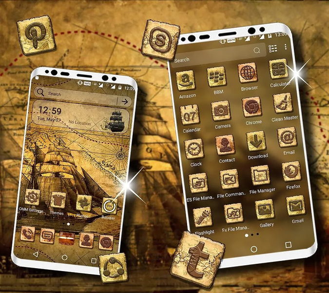 Treasure Hunt Launcher Theme - عکس برنامه موبایلی اندروید