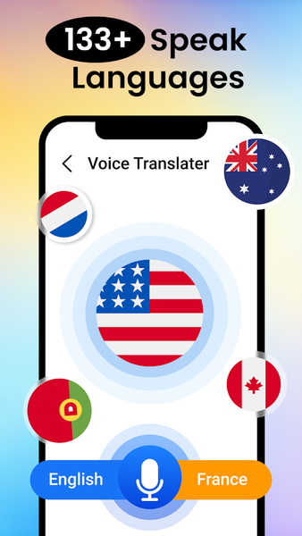 Voice translator all language - عکس برنامه موبایلی اندروید