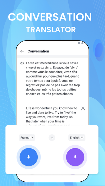 Voice translator all language - عکس برنامه موبایلی اندروید