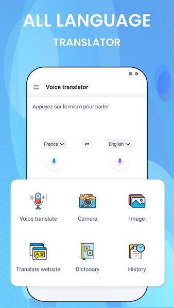Voice translator all language - عکس برنامه موبایلی اندروید