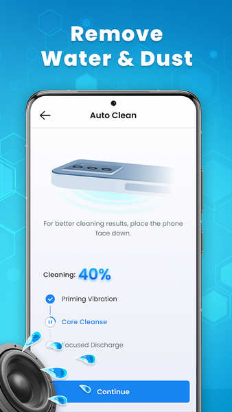 Speaker Cleaner Water Remover - Image screenshot of android app