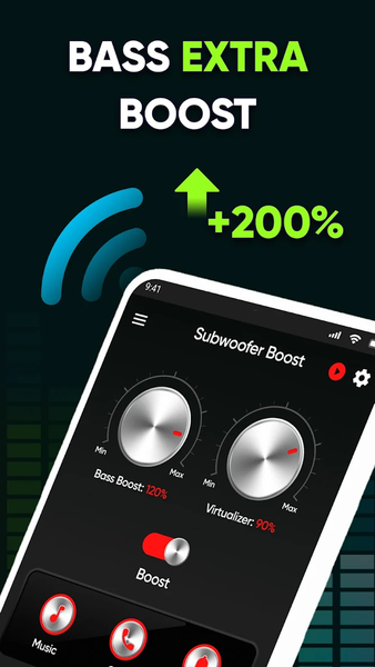 Subwoofer bass booster amplify - عکس برنامه موبایلی اندروید