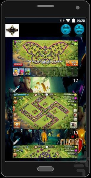 naghshe haye clash - Gameplay image of android game