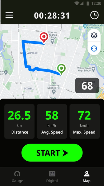 GPS Speedometer & Odometer - عکس برنامه موبایلی اندروید