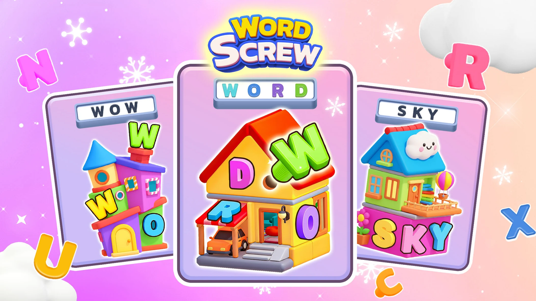 Word Screw: ۳D Screw Puzzle - عکس بازی موبایلی اندروید