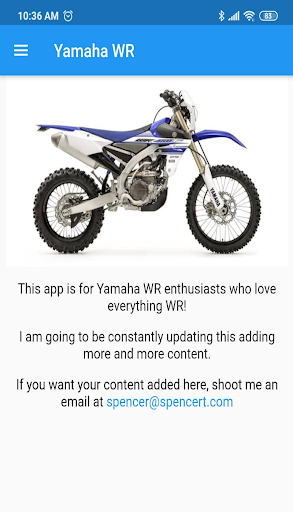 Yamaha WR Guide - Image screenshot of android app