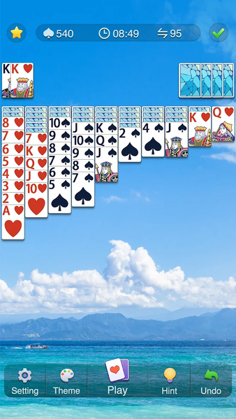 Spider Solitaire - Gameplay image of android game