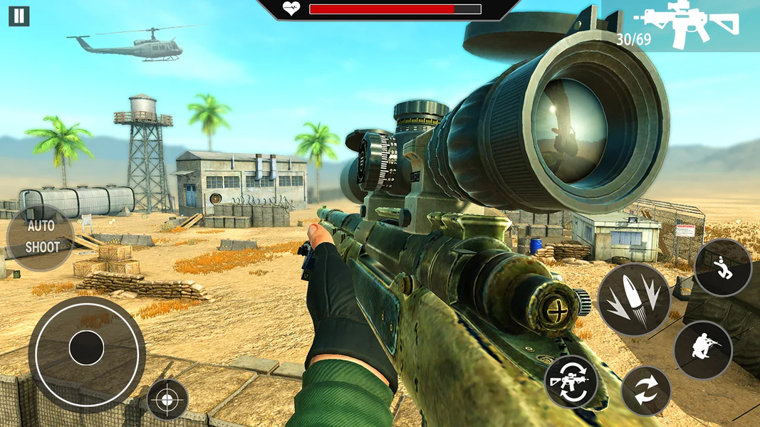 Military Sniper Shooting 2021 - Gameplay image of android game