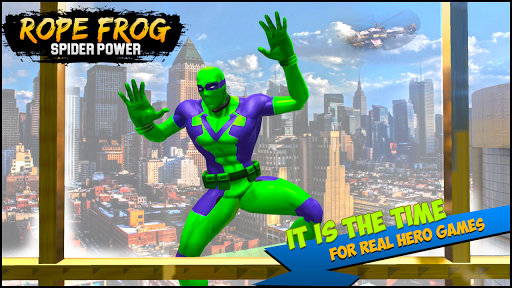 Rope power Frog Spider : Gangster Crime Vice City - Gameplay image of android game