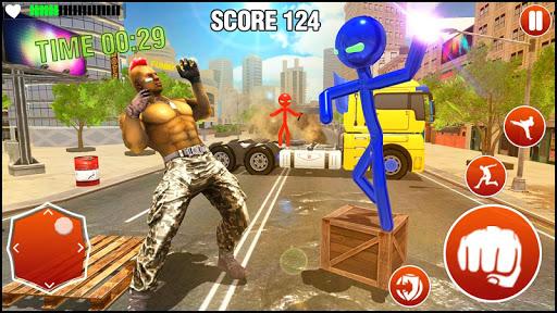 Stickman Spider stick Hero : Vice City Stick fight - عکس بازی موبایلی اندروید