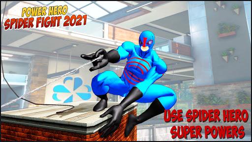 Power Hero Spider Fight 2021 : Free Fighting Games - Gameplay image of android game