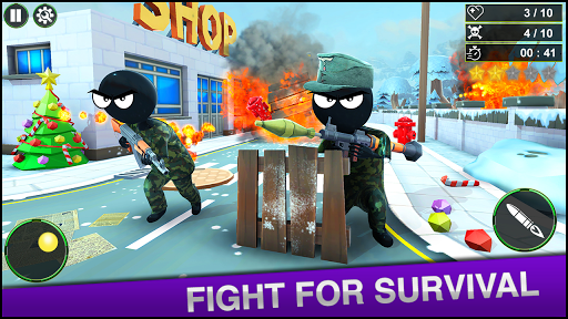 Spider Stickman Crime City : Rope - Hero Battle - Image screenshot of android app