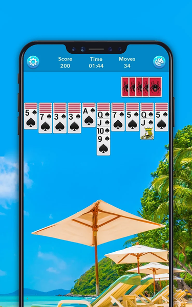 Spider Solitaire - Gameplay image of android game