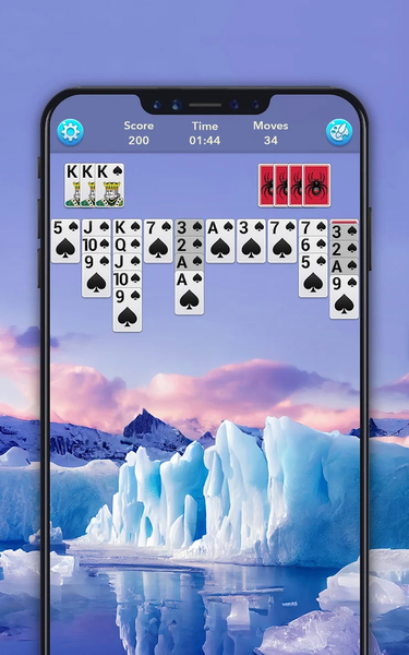 Spider Solitaire - Gameplay image of android game
