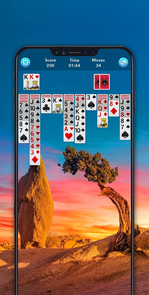 Spider Solitaire - Gameplay image of android game