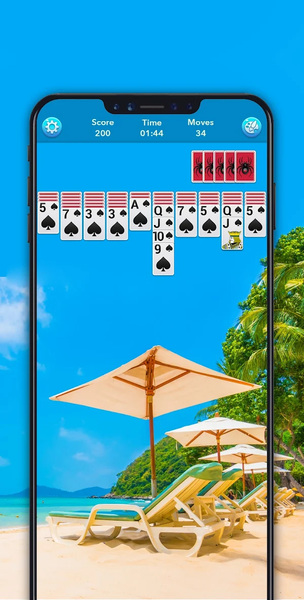 Spider Solitaire - Gameplay image of android game