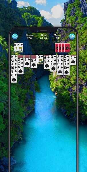 Spider Solitaire - Gameplay image of android game