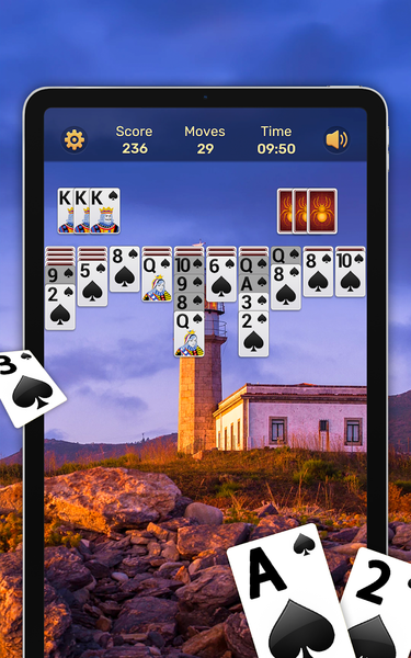 Spider Solitaire - عکس بازی موبایلی اندروید