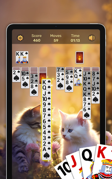 Spider Solitaire - عکس بازی موبایلی اندروید