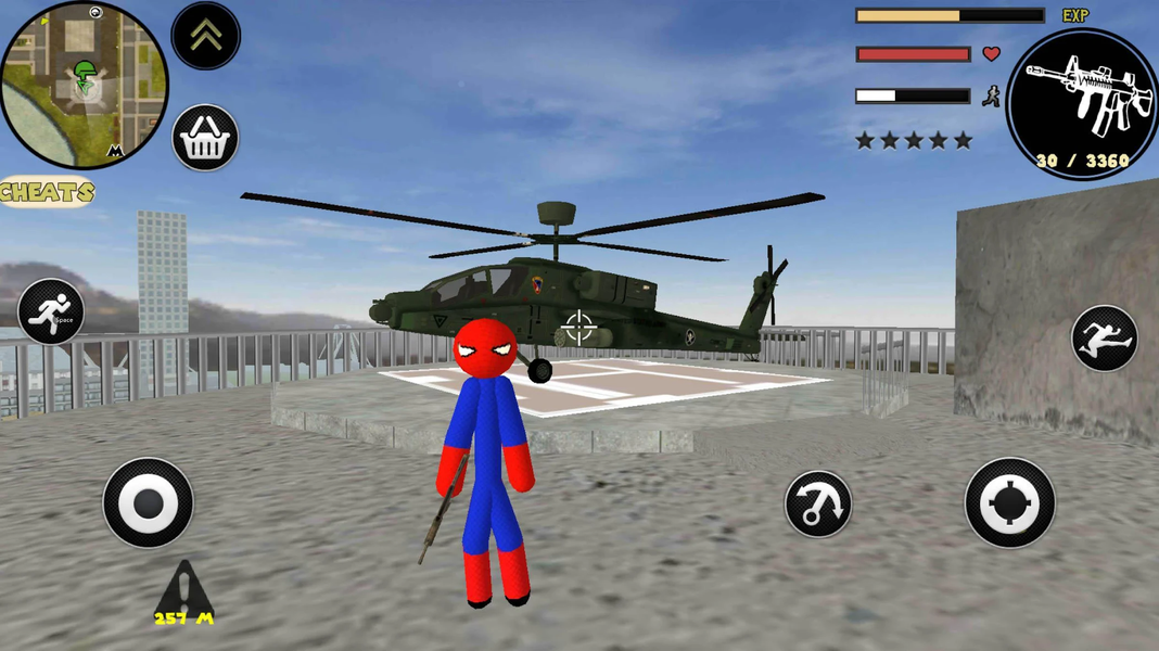 Stickman  Rope Heros Fighter - Image screenshot of android app