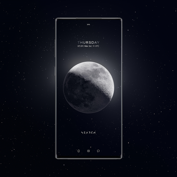 SPINNING MOON theme for KLWP - عکس برنامه موبایلی اندروید