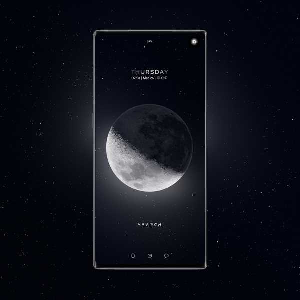 SPINNING MOON theme for KLWP - عکس برنامه موبایلی اندروید