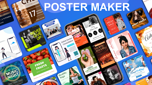 Poster Maker & flyer maker app - عکس برنامه موبایلی اندروید