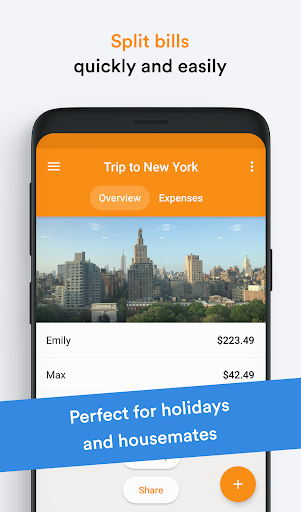Splid – Split group bills - Image screenshot of android app