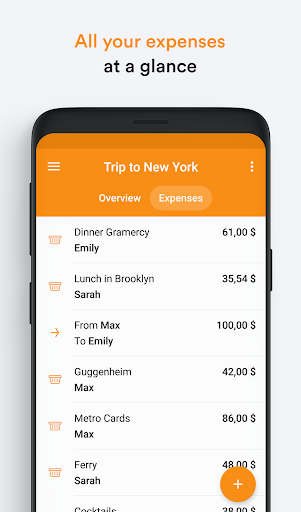 Splid – Split group bills - Image screenshot of android app