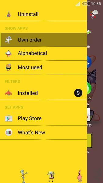 Xperia Spongebob Theme - Image screenshot of android app