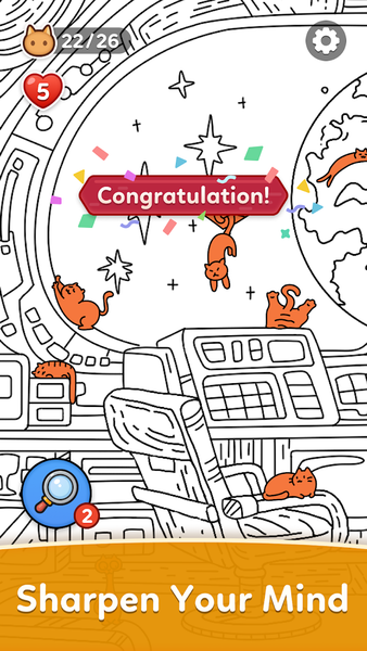 Find Hidden Cats- Spot it! - عکس بازی موبایلی اندروید