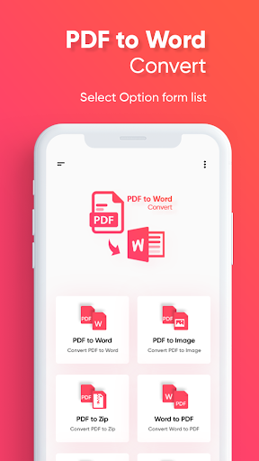 PDF to Word Convert : Convert PDF file to Word - عکس برنامه موبایلی اندروید