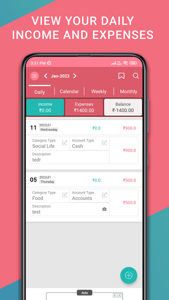 Wallet: Income Expense Tracker - عکس برنامه موبایلی اندروید