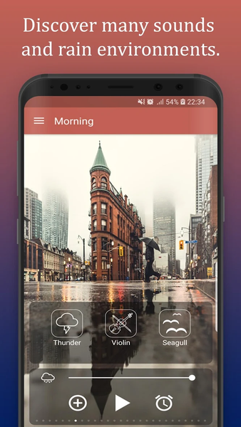 Mood Rain Sounds: Relax, Sleep - Image screenshot of android app