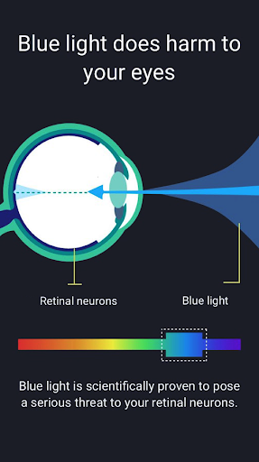 Dim Light Screen - Night Mode - Blue light filter - عکس برنامه موبایلی اندروید