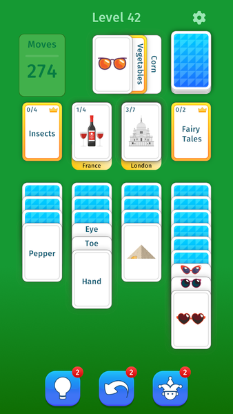 Solitaire Word Match - عکس بازی موبایلی اندروید