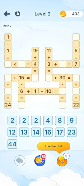 Maths Puzzle - CrossMaths - عکس بازی موبایلی اندروید