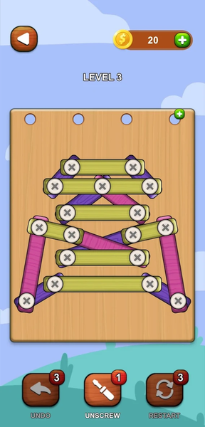 Wood Screw Nuts & Bolts Puzzle - عکس بازی موبایلی اندروید