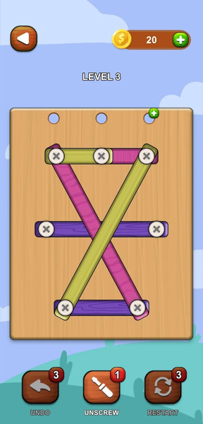 Wood Screw Nuts & Bolts Puzzle - عکس بازی موبایلی اندروید