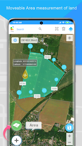 Gps Area Measurement - Image screenshot of android app