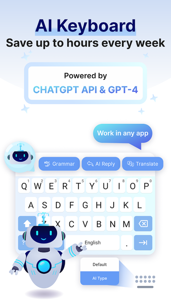 AI Keyboard: Chatbot, Grammar - Image screenshot of android app