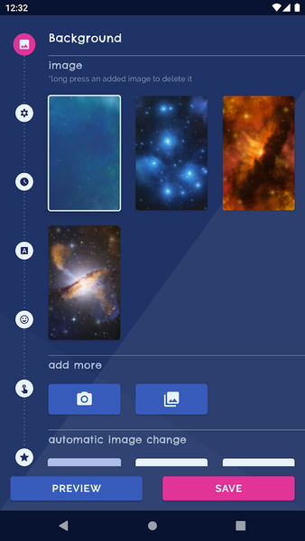 Night Sky Stars Live Wallpaper - Image screenshot of android app